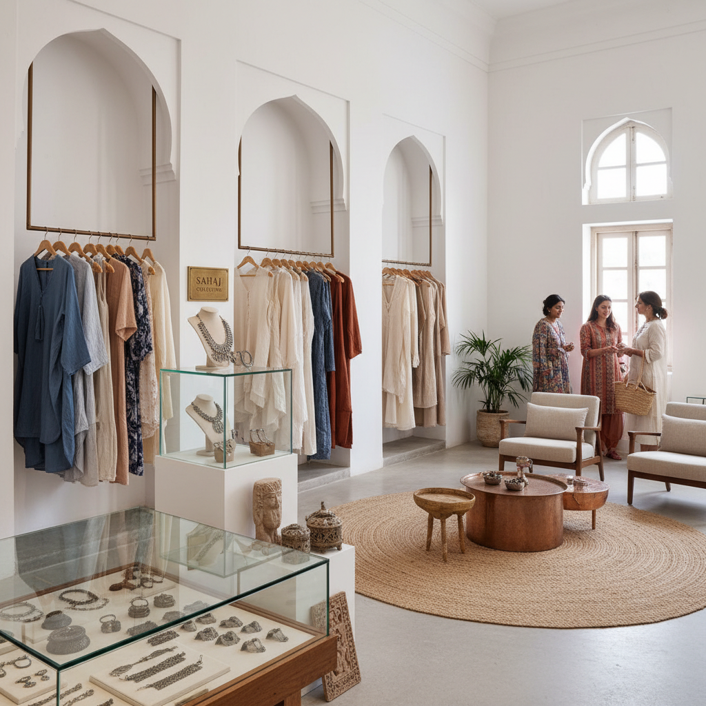 Minimalist multi-brand concept store in Jaipur